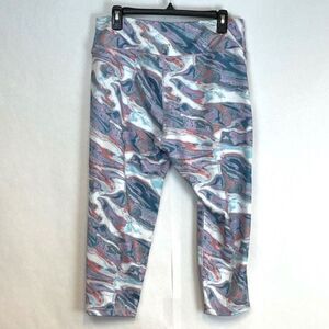 Pro Player Leggings Womens Size 1X Multicolor High-Rise Flat Front Capri Tie-Dye